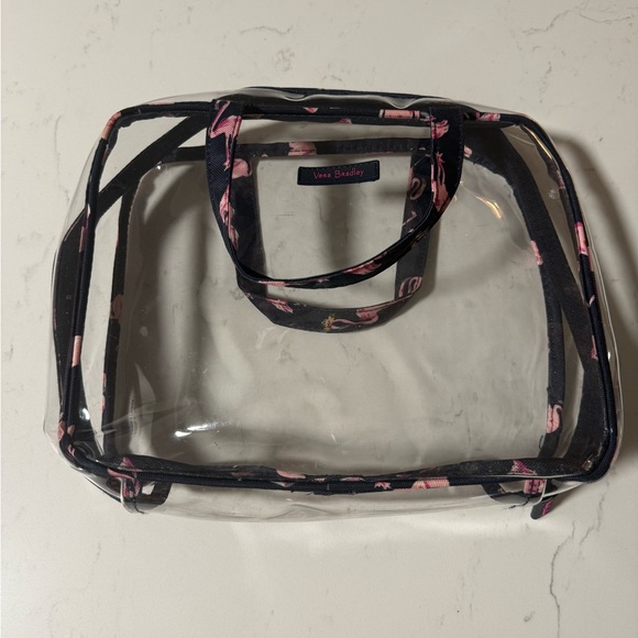 🦩 Vintage Vera Bradley ‘Flamingo Fiesta’ Travel Case & Pouches - Picture 2 of 11